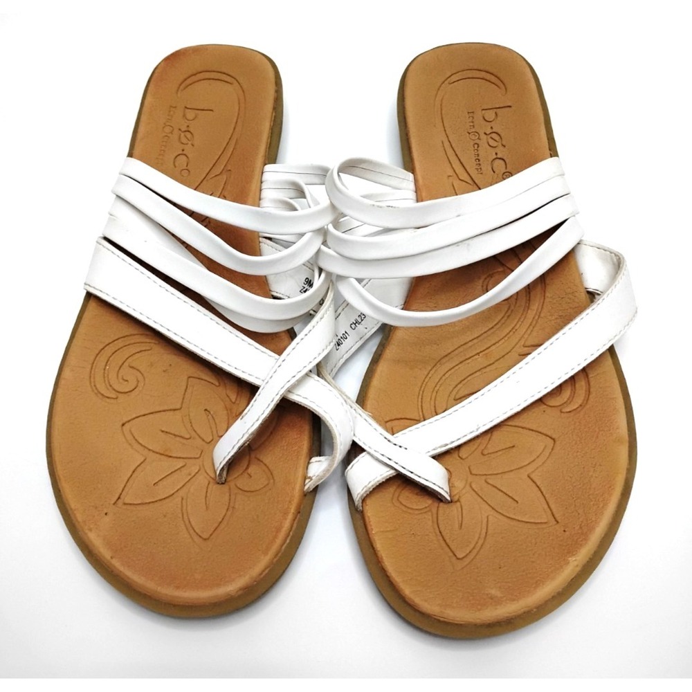 B.O.C. by BORN Alisha Gladiator White Strappy Sandals in Tan WOMEN'S Size 9 US